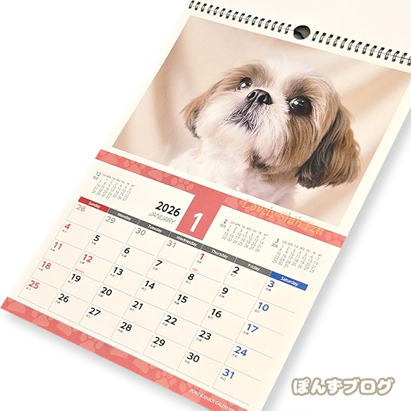 2026年のカレンダー販売開始です！ | シーズー犬ぽんずブログ