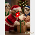 プレゼントを届けるもふもふサンタ！